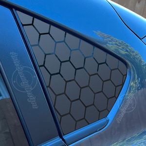 Fits 2018-2023 Subaru Impreza(Hatchback Only) Rear Side Window Honeycomb Decal Sticker