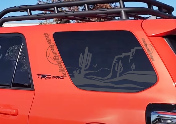 Fits 2010-2024 Toyota 4RUNNER Rear Side Window Desert Scene Cactus Decal  Sticker - Etsy