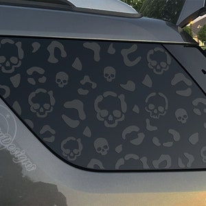 Fits 2011-2019 Ford Explorer Rear Side Window Skull Leopard Cheetah Print Decal Sticker