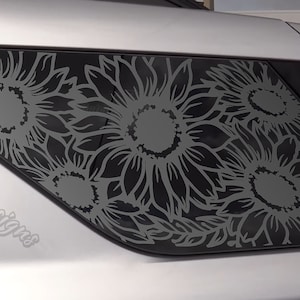 Fits 2020-2025 Ford Explorer Rear Side Window Sunflowers Floral Decal Sticker