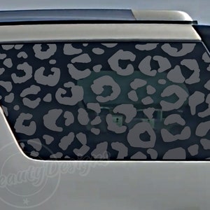 Fits 2007-2014 GMC Yukon Rear Side Window Leopard Cheetah Print Decal Sticker