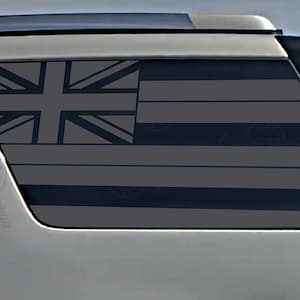 Fits 2007-2014 Chevy Tahoe Rear Side Window Hawaiian Flag Decal Sticker