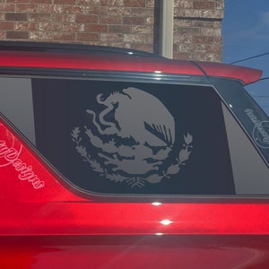 Fits 2021-2025 Chevy Tahoe Rear Side Window Mexican Flag Decal Sticker