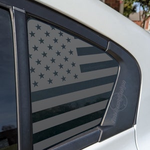 Fits 2012-2015 Honda Civic Sedan 4 Door Rear Side Window American Flag Decal Sticker