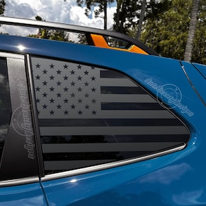 Fits 2019-2024 Subaru Forester Rear Side Window American Flag Decal Sticker