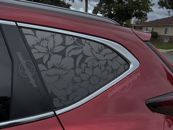 Fits 2017-2022 Honda CR-V Rear Side Window Floral Flowers Decal Sticker