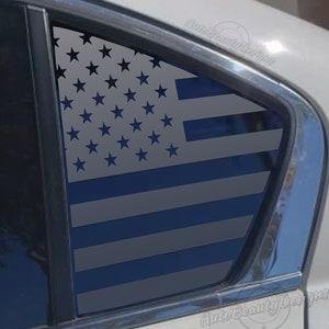 Fits 2013-2017 Honda Accord Rear Side Window American Flag Decal Sticker
