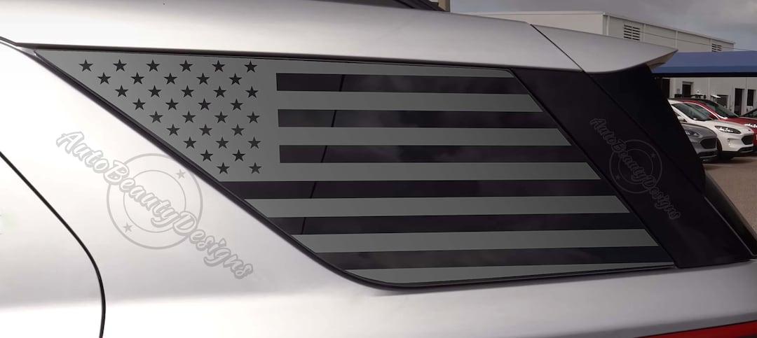Fits 2020-2026 Ford Explorer Rear Side Window American Flag Decal ...