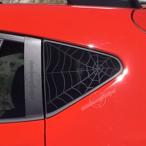 Fits 2024-2025 Subaru CrossTrek  Rear Side Window Spider Web Decal Sticker