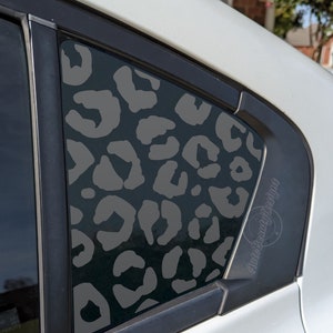 Fits 2012-2015 Honda Civic Sedan 4 Door Rear Side Window Leopard Cheetah Print Decal Sticker