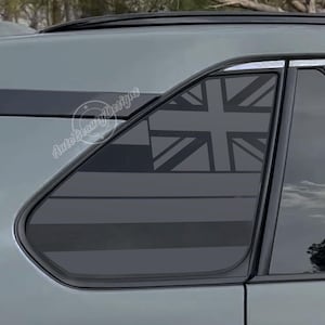 Fits 2019-2025 Toyota RAV4 Rear Side Window Hawaiian Flag Decal Sticker