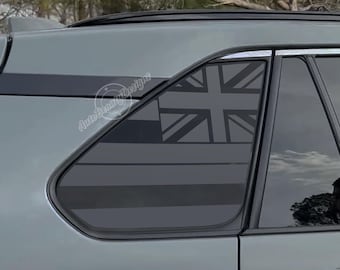 Fits 2019-2025 Toyota RAV4 Rear Side Window Hawaiian Flag Decal Sticker