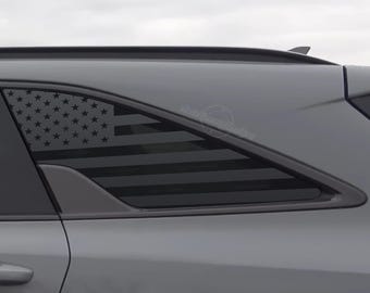 Fits 2021-2026 Kia Sorento Rear Side Window American Flag Decal Sticker