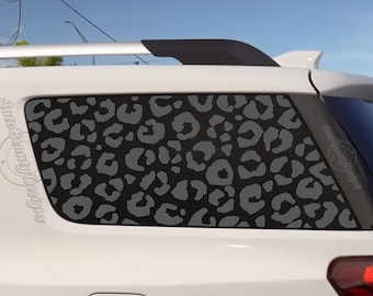 Fits 2018-2023 GMC Acadia Rear Side Window Leopard Cheetah Print Decal Sticker