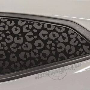 Fits 2016-2022 Chevrolet Camaro Rear Side Window Leopard Cheetah Print Decal Sticker