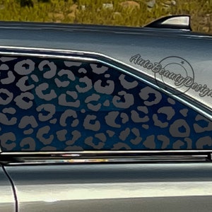 Fits 2021-2025 Toyota Sienna Rear Side Window Leopard Cheetah Print Decal Sticker