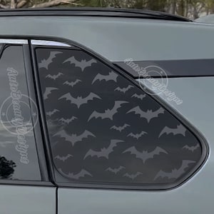 Fits 2019-2025 Toyota RAV4 Rear Side Window Halloween Bats Decal Sticker
