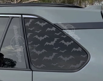Fits 2019-2025 Toyota RAV4 Rear Side Window Halloween Bats Decal Sticker