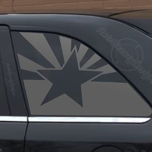 Fits 2007-2014 Ford Edge Rear Side Window Arizona Flag Decal Sticker