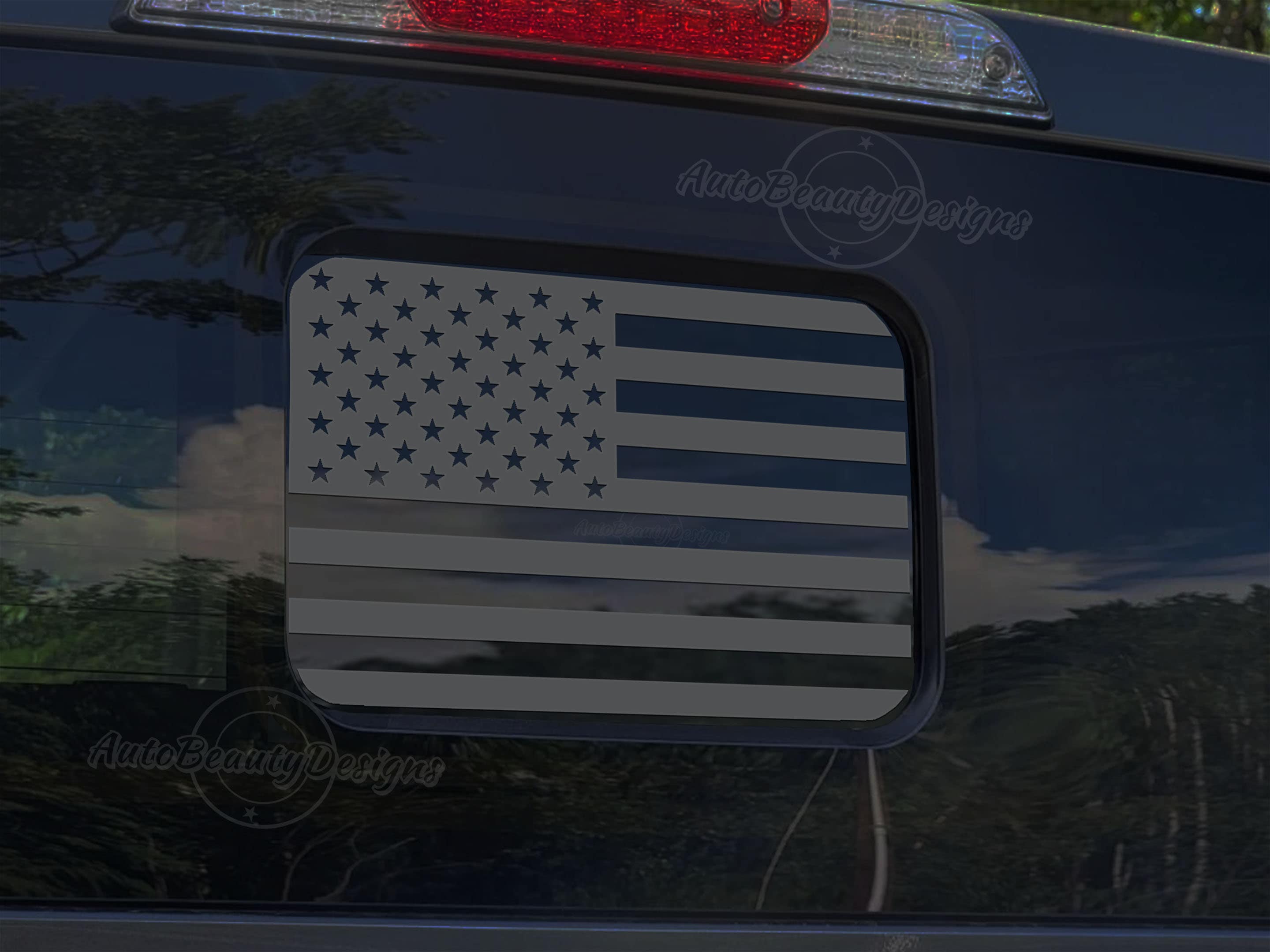 Fits 2018-2026 Ford Ranger Rear Middle Sliding Window American Flag ...