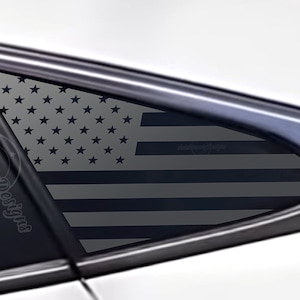 Fits 2016-2021 Honda Civic Sedan 4 Door Rear Side Window American Flag Decal Sticker