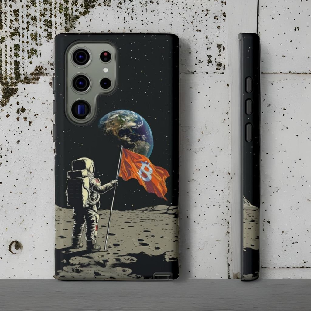 Bitcoin Astronaut Phone Case: Crypto Investor Gift
