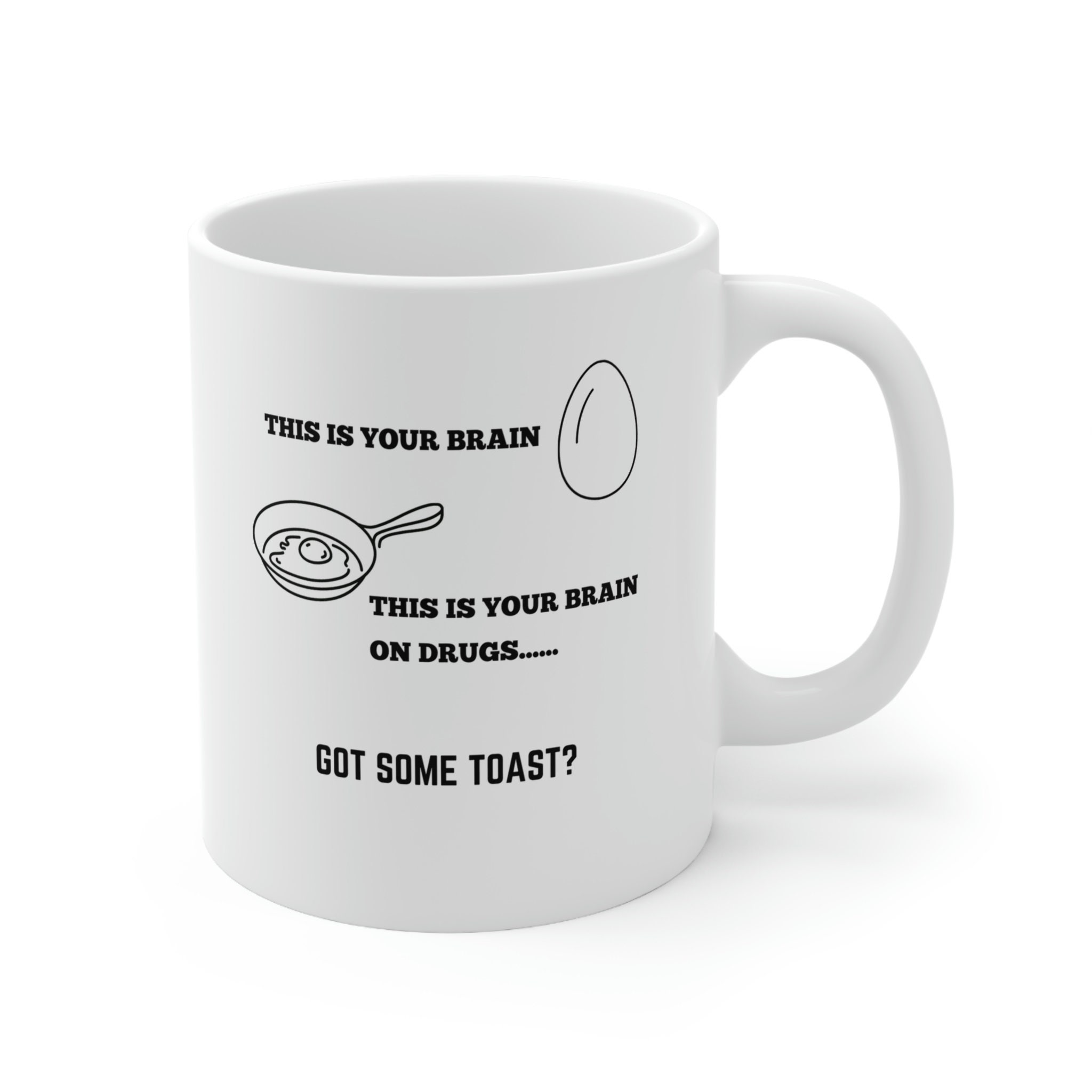 This is Your Brain, This is Your Brain on Drugs. Coffee Mug - Etsy
