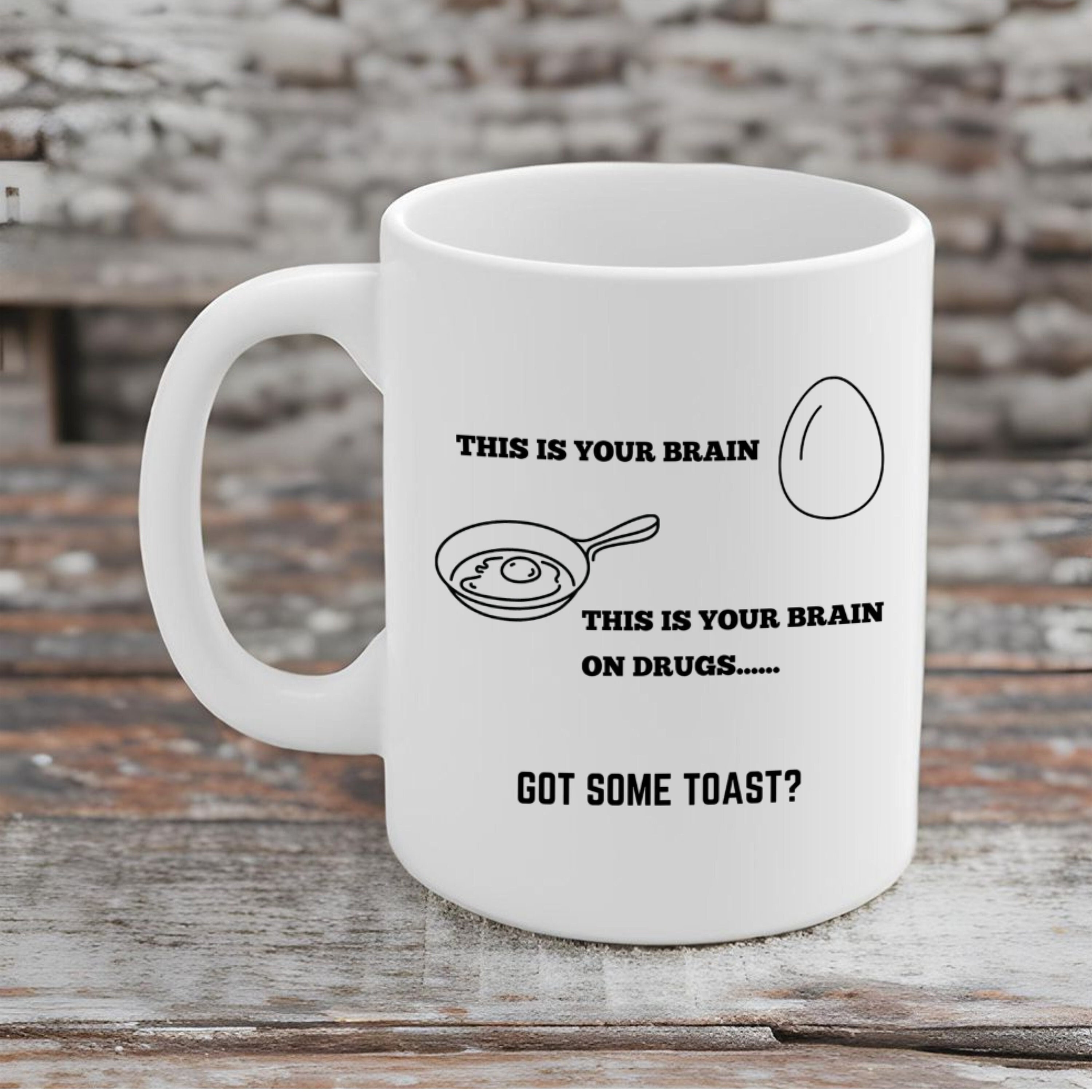 This is Your Brain, This is Your Brain on Drugs. Coffee Mug - Etsy