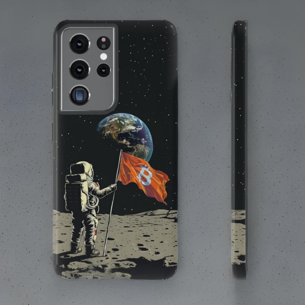 Bitcoin Astronaut Phone Case: Crypto Investor Gift