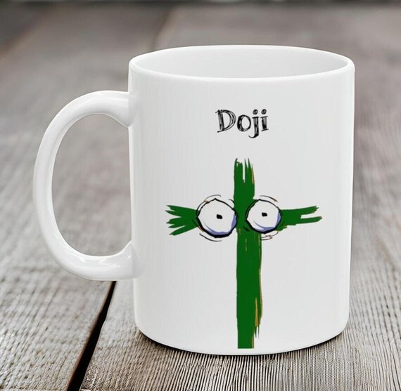 Doji Candlestick Coffee Mug: Stock Market Trader Gift