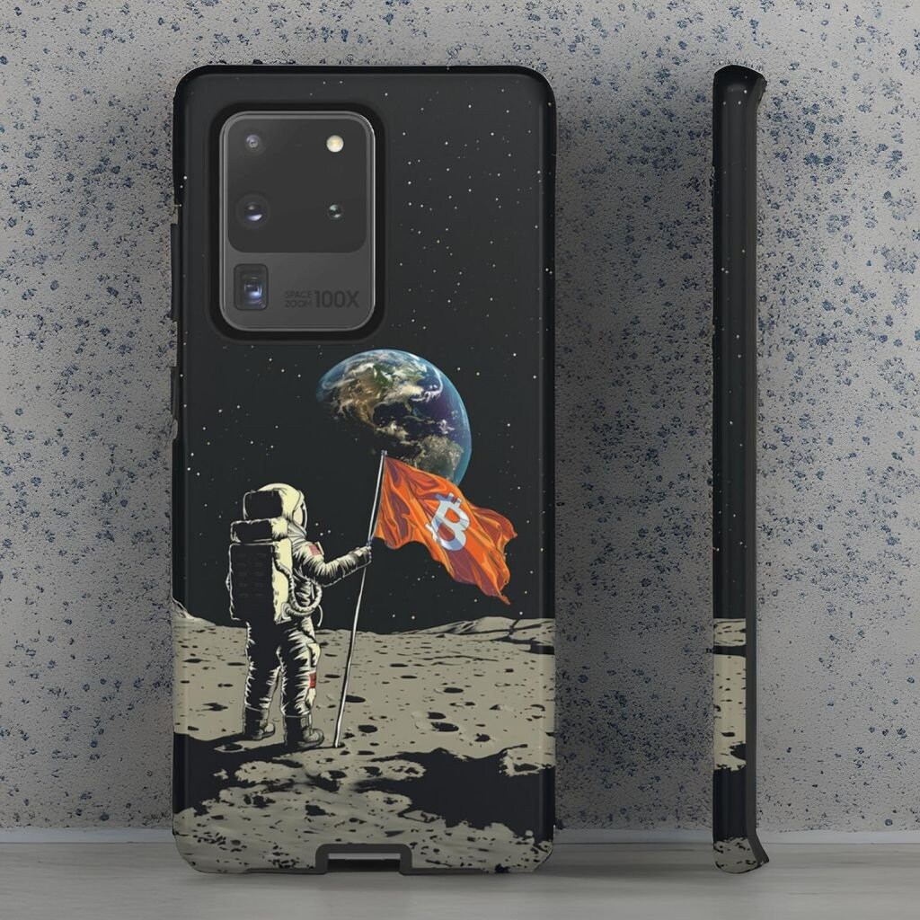 Bitcoin Astronaut Phone Case: Crypto Investor Gift