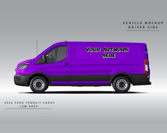 Vehicle Mockup - 2022 Ford Transit Cargo Low Roof