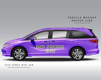 Vehicle Mockup - 2020 Honda Odyssey Mini Van
