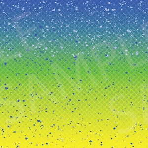 May include: A gradient background with a blue to green to yellow color scheme. The background has a subtle pattern of small white dots.