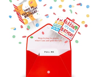 Surprise Confetti Card | Funny Surprise Birthday Card | Birthday Card | Pop Up Card | PopBox