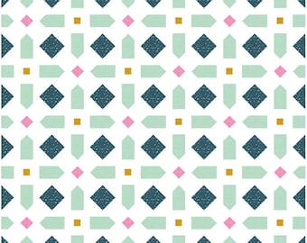 PDF Quilt Pattern Instant Download - Modern Quilt Pattern - "Gemstone" patchwork quilt