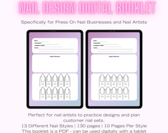 Nail Shape Template: Nail Design Practice Sheet (PDF)