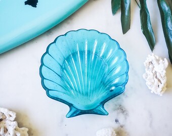 Seashell Jewelry Dish Handmade Beachy Trinket Dish Shell Jewelry holder tropical home decor beach house retreat decor coastal catchall dish