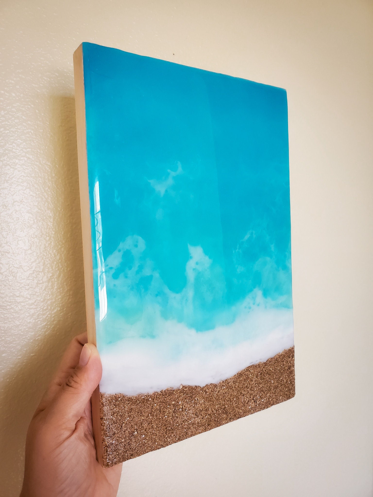 Hawaii Wall Art Ocean Wave 3D Resin Wall Art Ocean Resin Art Etsy