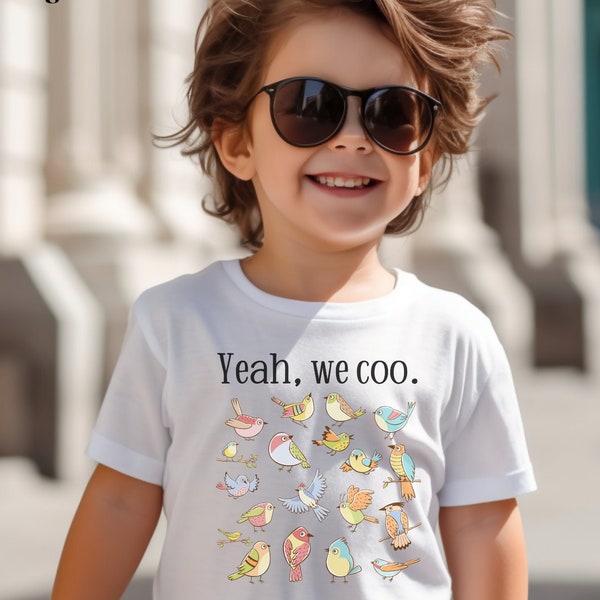 Toddler & Infant T-Shirts∙We Coo Bird Shirt∙Cool Kids T-Shirt∙Cute Birds Shirt∙Youth and Infant Tee∙Funny Shirts for Girls and Boys