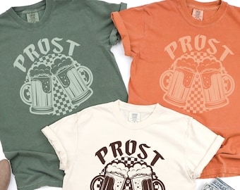 Retro Oktoberfest 2025 T-Shirt, Prost Shirt, Comfort Colors® Shirt, Retro Craft Beer Shirt, Beer Drinking Shirt, German Beer Shirt, Bavarian