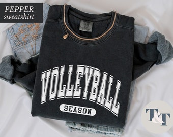 Volleyball Season Comfort Colors® T-Shirt, College Volleyball T-Shirt, Women's Volleyball Shirt, Volleyball Team Sweatshirt, Volleyball Gift