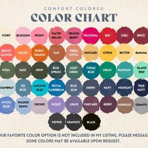 a color chart of different shades of paint