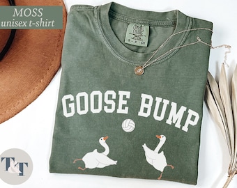 Goose Bump Tournament T-Shirt, Customizable Comfort Colors® Shirt, Funny Women's Volleyball Team Shirt, Goose Bump Tee, Volleyball Team Gift