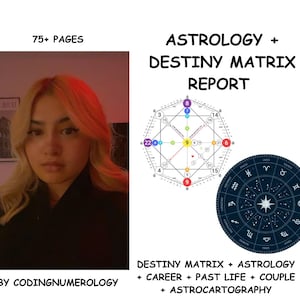 DESTINY MATRIX & ASTROLOGY l Matrix + Astrology Report l Career Opportunity l Past Life l Couple Compatibility l Astrocartography l Tarot