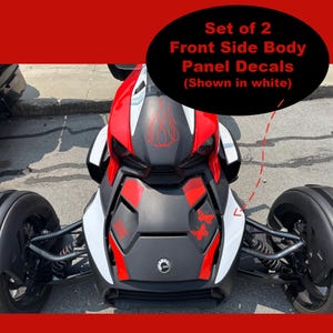 Ryker Front Side Panels Can Am Decal Ryker Motorcycle Custom Vinyl Decal  personalize your ride accent OEM colors Can Am Ryker 900 Rally