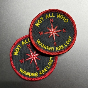 Not all who wander are lost Motorcycle patches leather vest personality patch Motorcycle Rider Can Am Ryker Spyder Patch Sew on Iron On