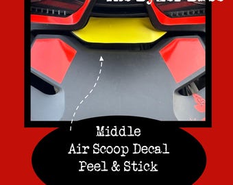 Ryker Middle Air Scoop Hood Panel DecalsCan-Am Motorcycle Premium Vinyl Decal personalize your ride accent OEM colors Customize your bike