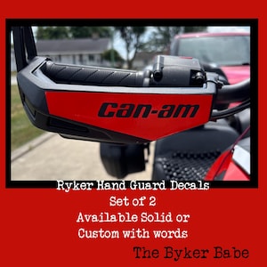 Hand Guard Decals Custom Decals Ryker Motorcycle Custom Vinyl Decal  personalize your ride hand guard accent OEM colors