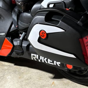 Ryker Saddle Bag Decals Set of 4 Ryker Motorcycle Custom Vinyl Decal  personalize your ride slingmods accent OEM colors Can Am Ryker